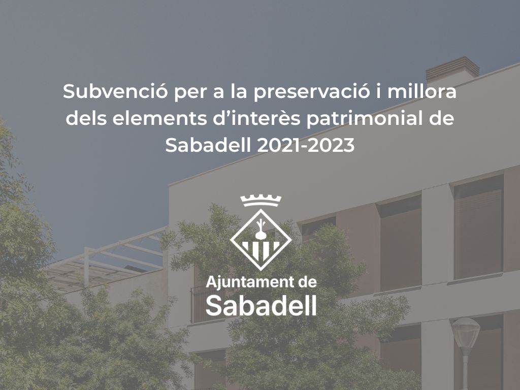 Subvenció Ajuntament de Sabadell